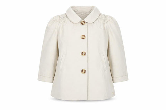 Marks & Spencer Girls Beige Coat 2-3 Years Basic Mid-Length Lined