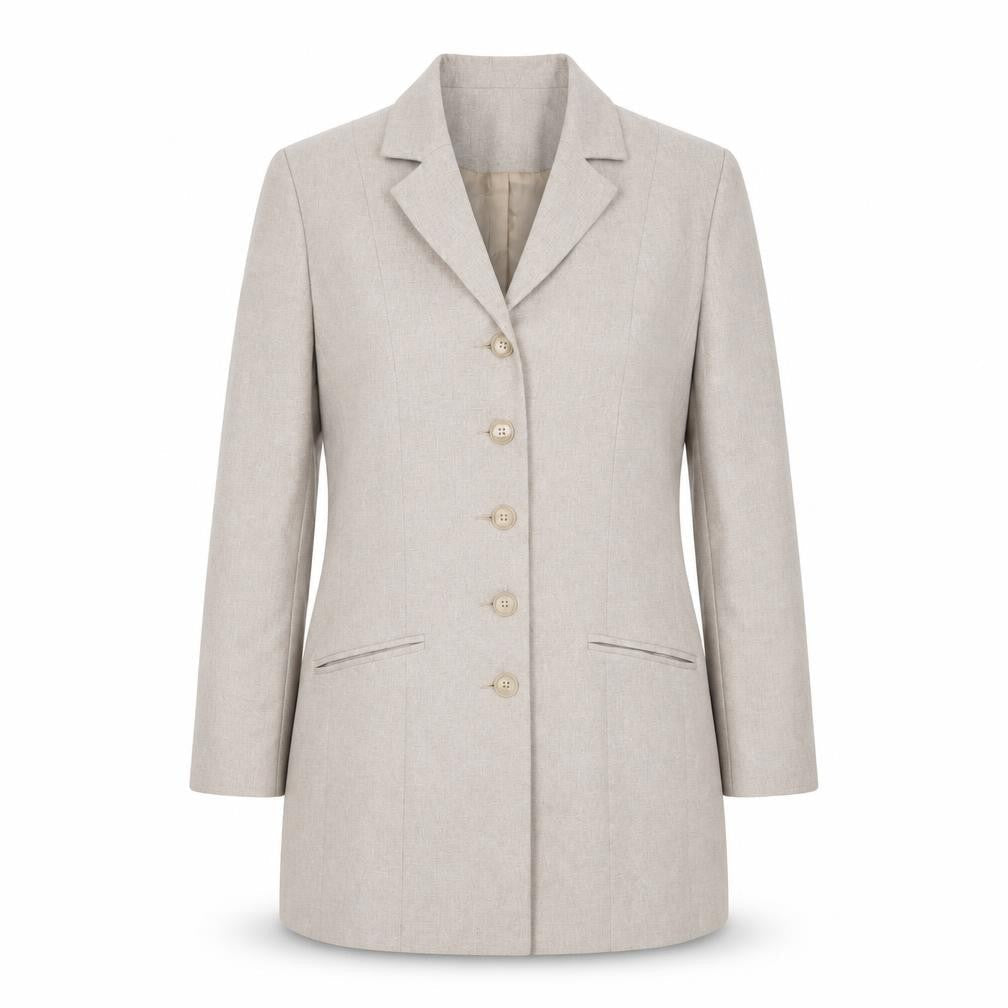 Bonmarché Women’s Beige Size 12 Long Suit Jacket Blazer