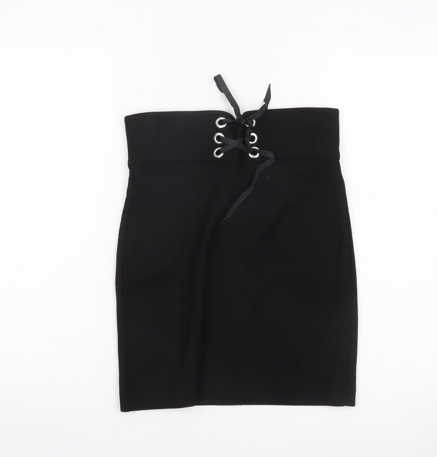Topshop Women’s Black Size 8 High Waisted Pencil Skirt