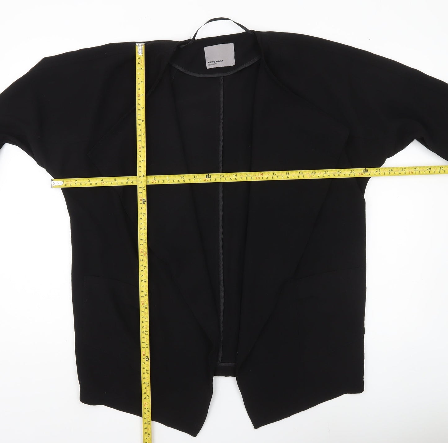 Vero Moda Women’s Black Mid-Length Open Jacket Size S