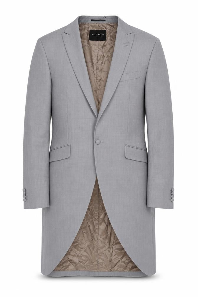 Masterhand Men’s Grey Long Formal Blazer Jacket Size 46L