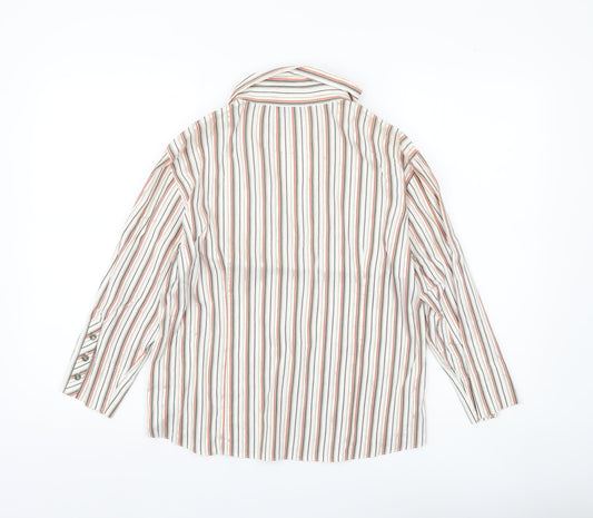 Gerry Weber Women’s Multicoloured Striped Button-Up Shirt Size 10