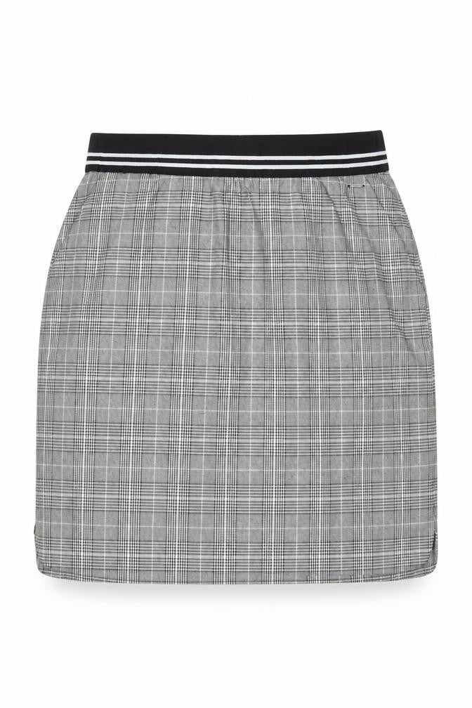 b.young Womens Grey Check Pencil Skirt Size 12 Workwear