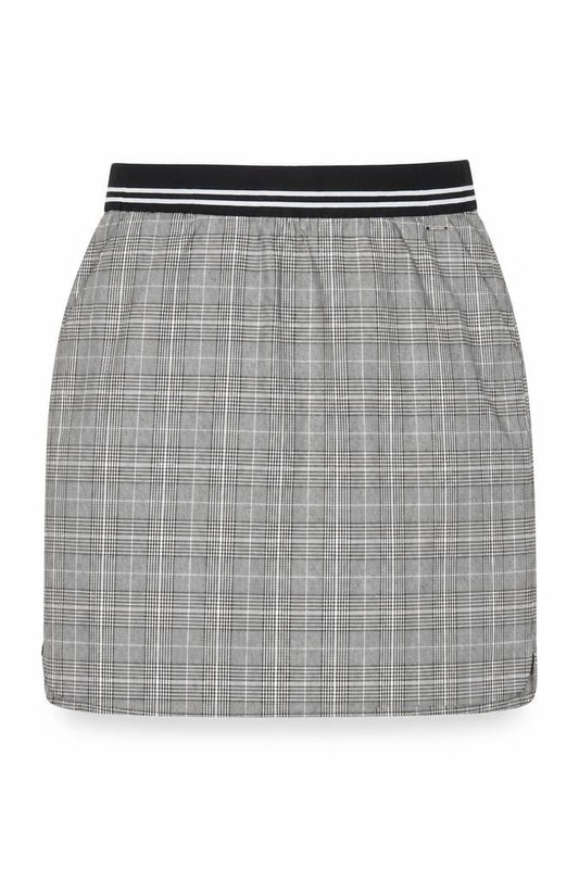 b.young Womens Grey Check Pencil Skirt Size 12 Workwear