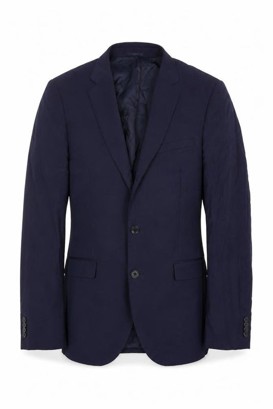 DKNY Men’s Blue Slim Fit Wool Blazer Jacket 38L