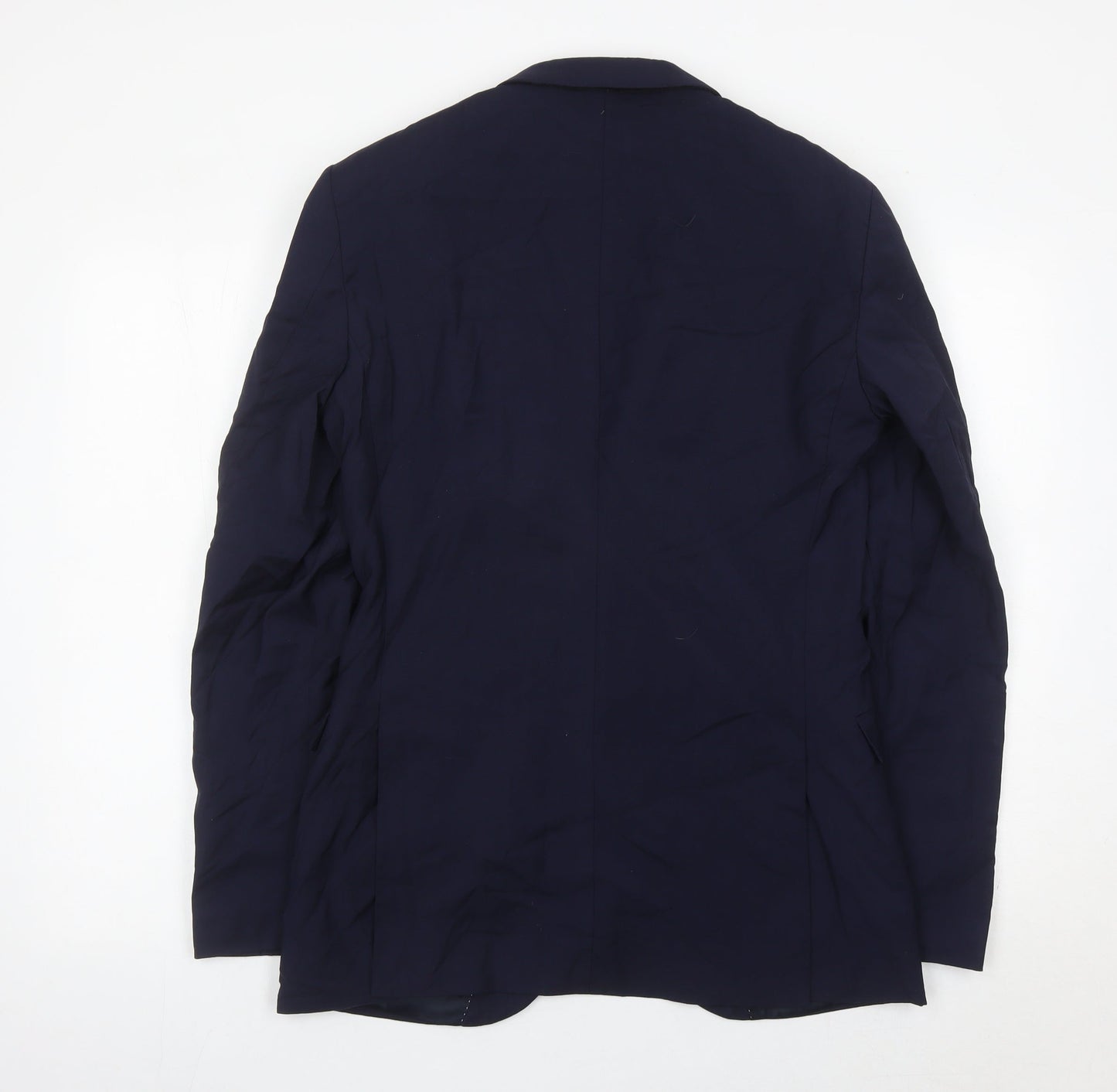 DKNY Men’s Blue Slim Fit Wool Blazer Jacket 38L