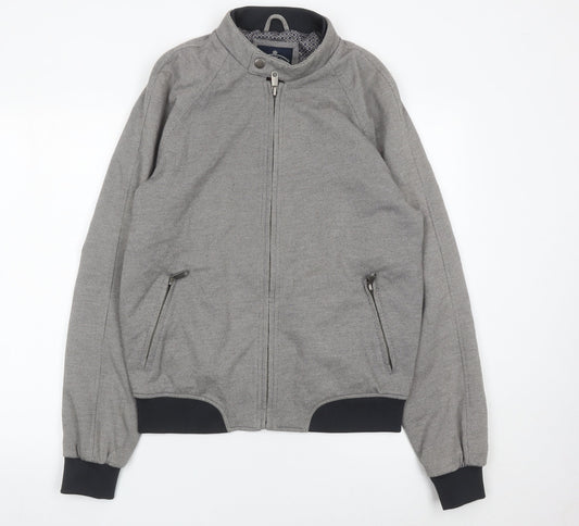 Matalan Men's Grey Basic Jacket Medium Regular Fit Full Zip
