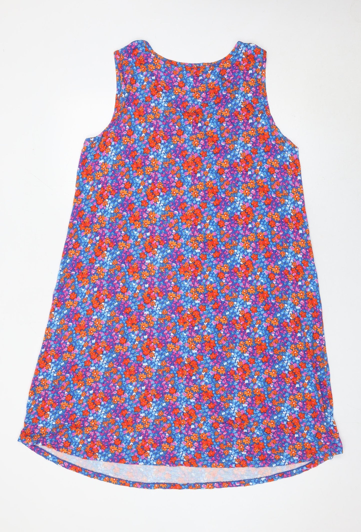 Bonmarché Womens Multicoloured Floral Sleeveless Shift Dress Size 16