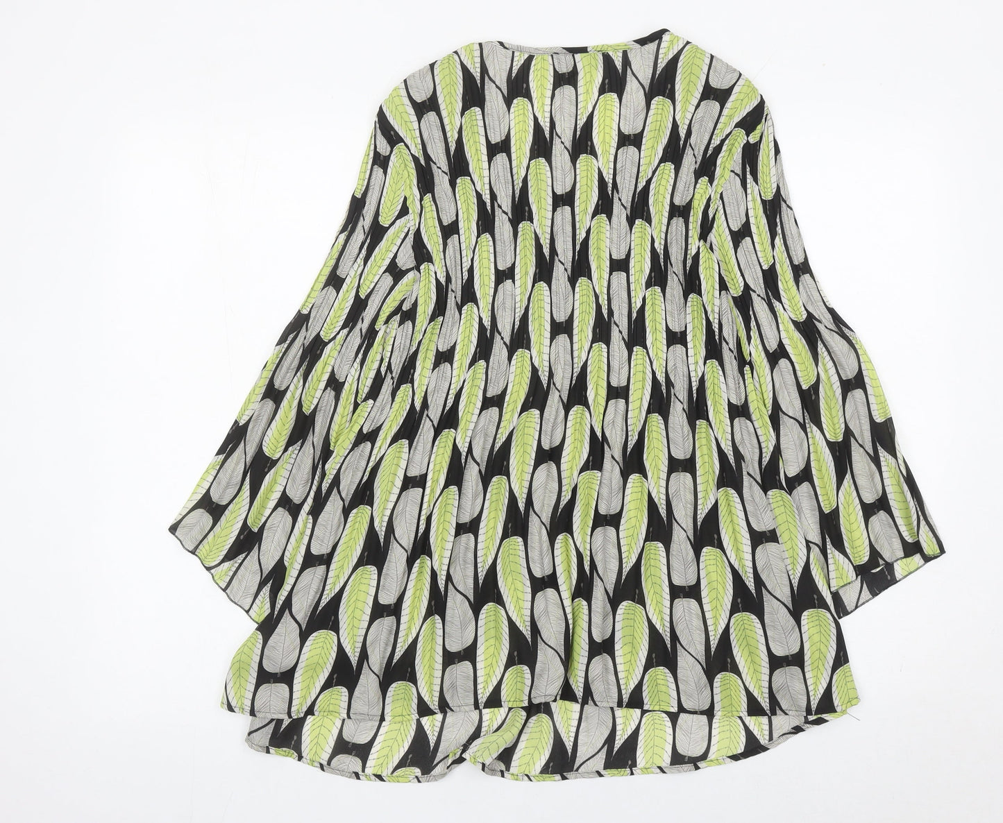 Klass Women’s Multicoloured Leaf Print Tunic Blouse Size 12