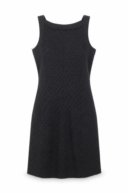 Next Women’s Black Geometric Sheath Dress Size 8 Sleeveless