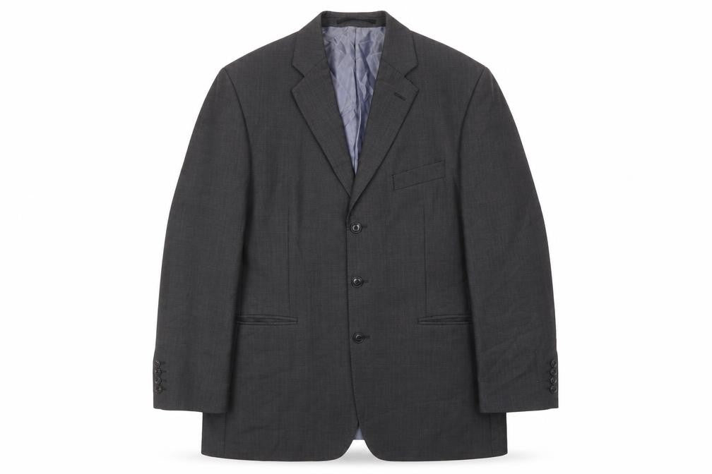 Austin Reed Men’s Grey Wool Blazer Jacket Size 42 Regular Fit
