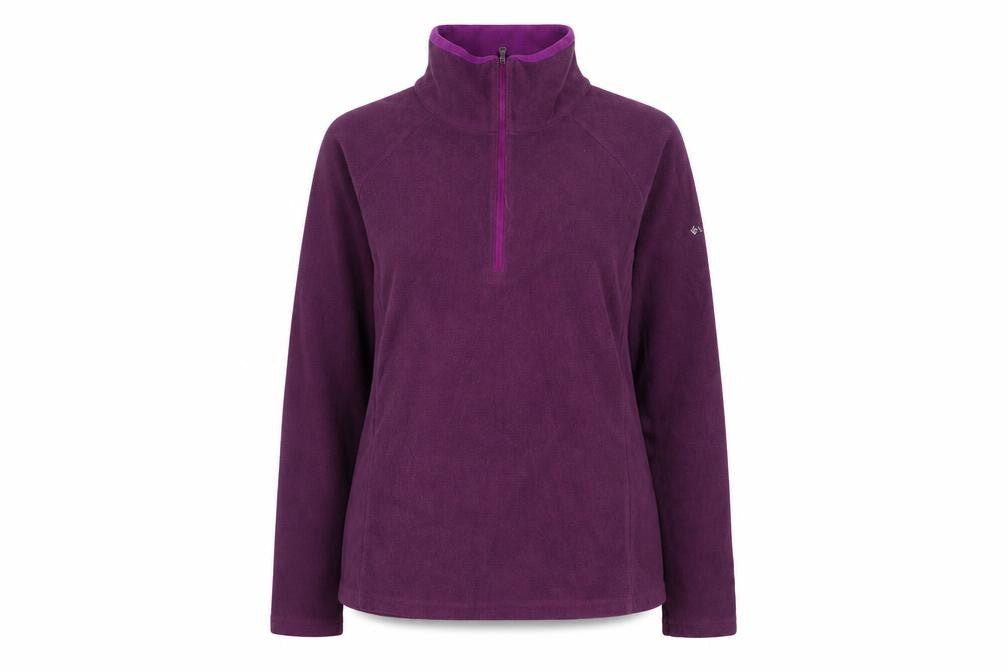 Columbia Womens Purple Fleece Pullover Sweatshirt M Hiking Outdoor