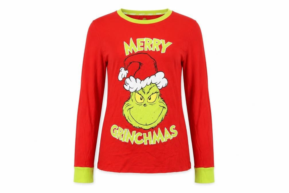 The Grinch Women’s Red 10-12 Christmas Long Sleeve Nightshirt