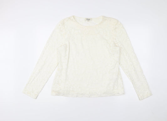 Somerset by Alice Temperley Womens Ivory Lace Blouse Size 16