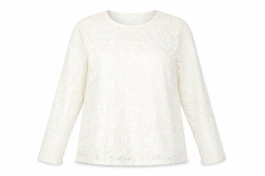 Somerset by Alice Temperley Womens Ivory Lace Blouse Size 16