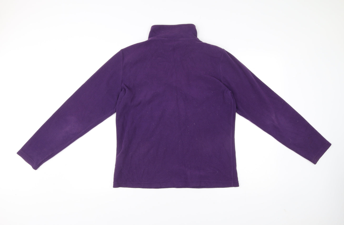 Freedom Trail Womens Purple Fleece Sweatshirt Size 12 1/4 Zip Outdoor