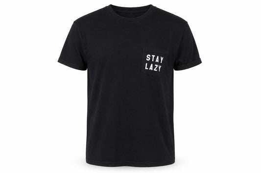 The Poster List Men's Black S Crew Neck Graphic Pocket T-Shirt
