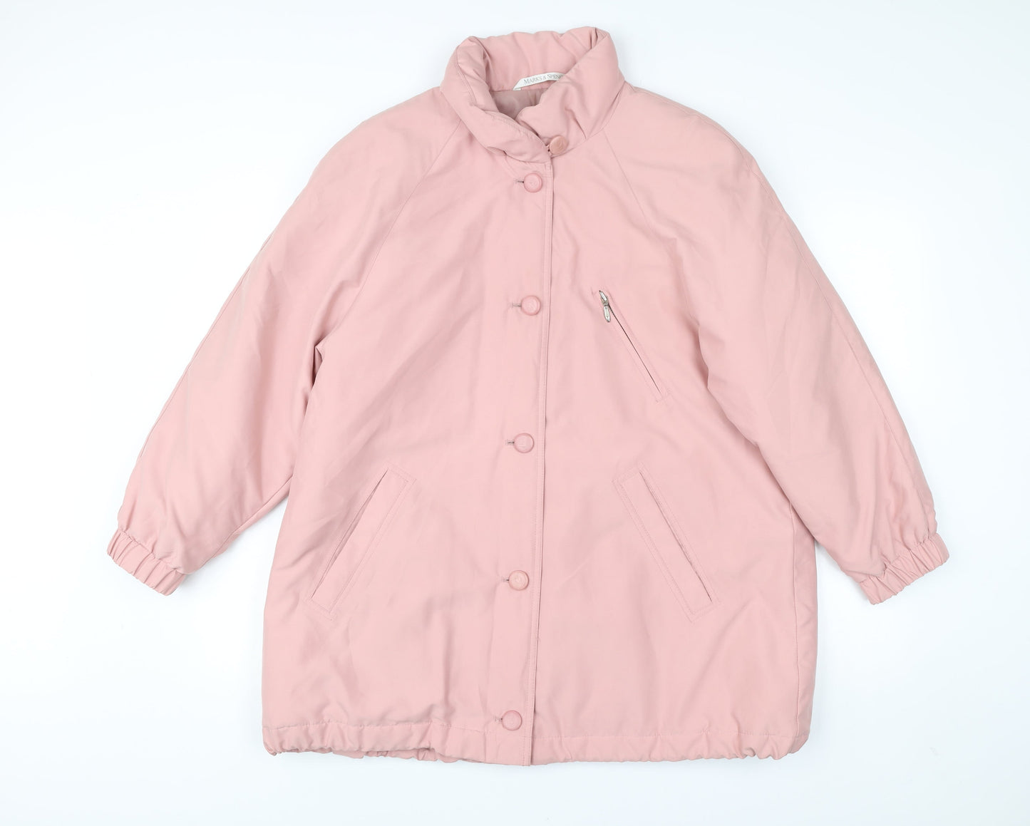 Marks and Spencer Women’s Pink Size 14 Puffer Coat Jacket