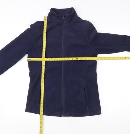 Back view of Dunnes Men's Blue Small Fleece Full Zip Jacket