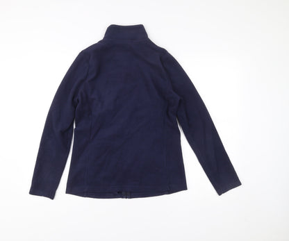 Close-up detail of Dunnes Men's Blue Small Fleece Full Zip Jacket