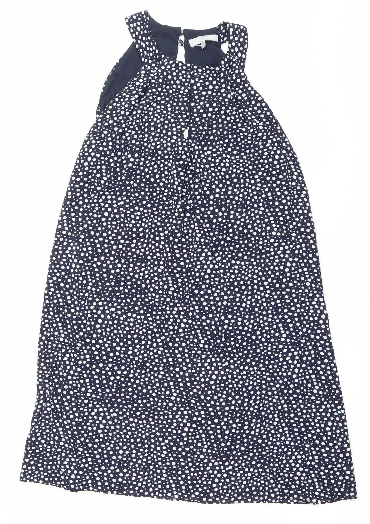 Red Herring Women’s Blue Polka Dot Halter A-Line Dress Size 12