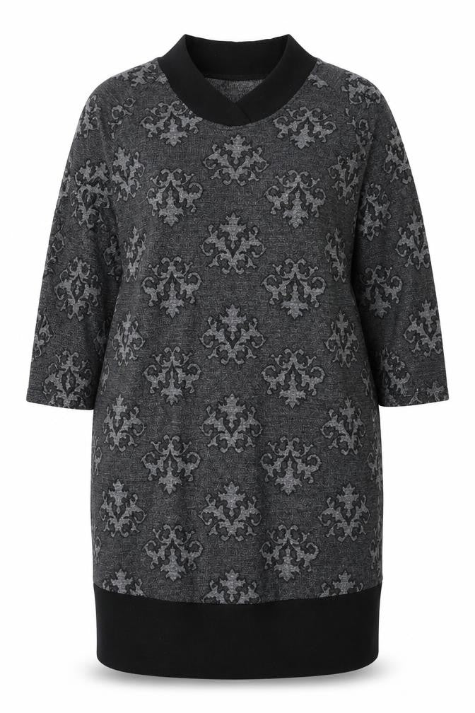 Clockhouse Women’s Grey Damask Knit Shift Dress Size 14