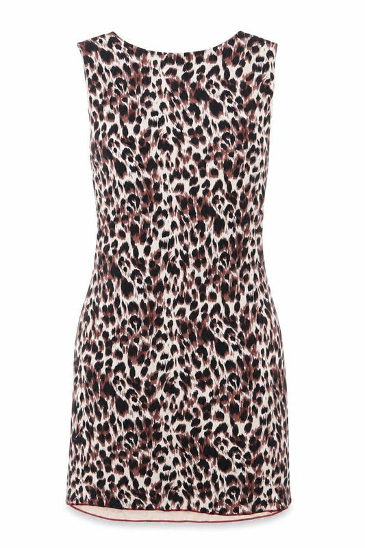 Zara Women’s Leopard Print Bodycon Dress Size 8 Sleeveless Short