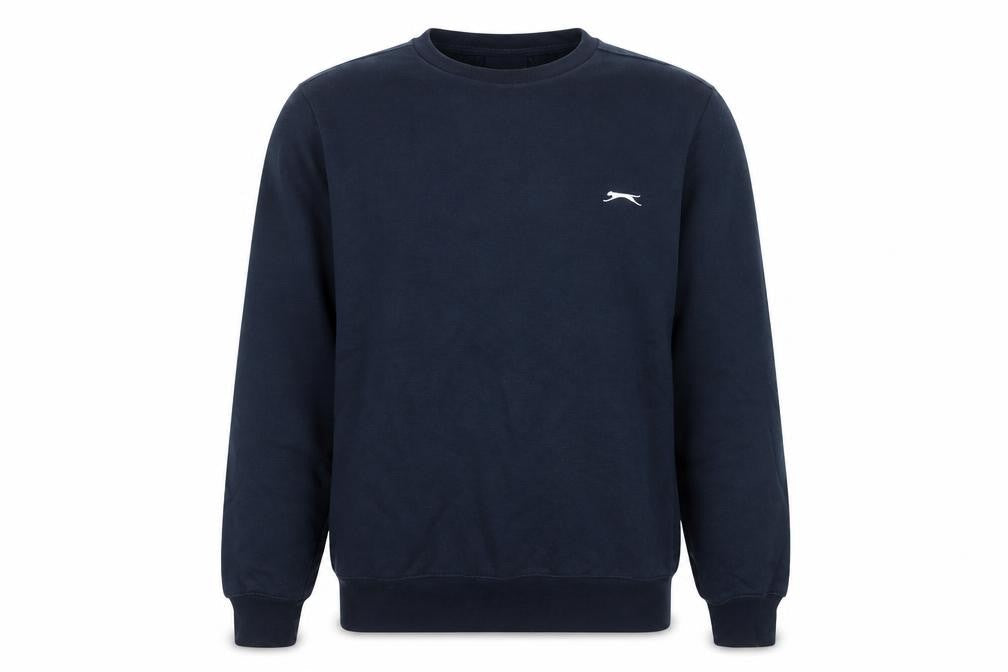 Slazenger Mens Black M Pullover Sweatshirt Crew Neck Logo
