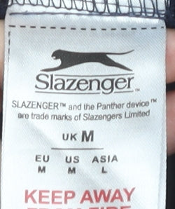 Slazenger Mens Black M Pullover Sweatshirt Crew Neck Logo