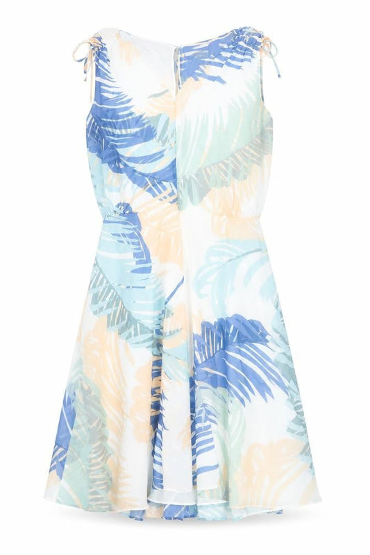 Reiss Women’s Multicoloured Tropical A-Line Dress UK 10