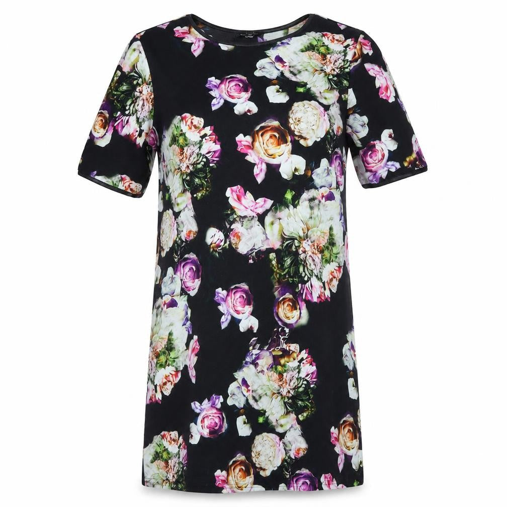 River Island Women’s Multicoloured Floral Shift Dress Size 6