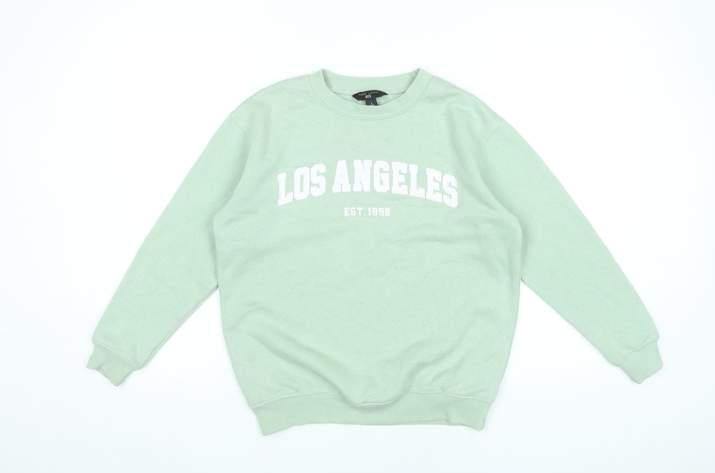 New Look Girls Green Los Angeles Pullover Sweatshirt Age 9 Years