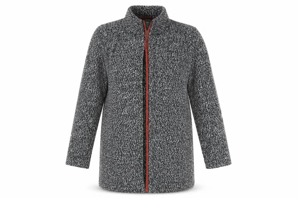 Next Women’s Grey Size 12 Collared Longline Cardigan Knitwear