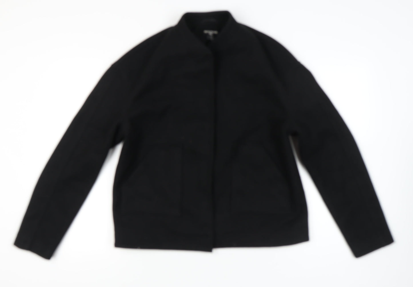 PrettyLittleThing Women’s Black Tall Jacket Size 10 Lined Work Casual