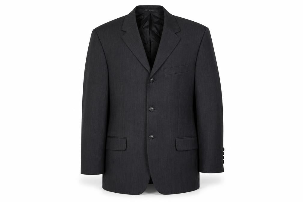 Marlane Mens Grey Wool Suit Jacket 38 Short Classic Fit