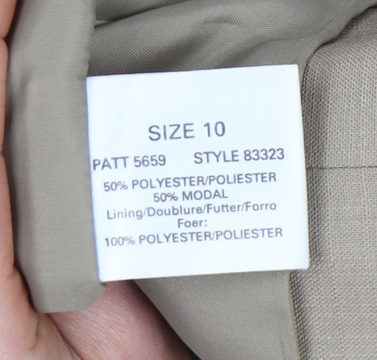 Planet Women’s Beige Size 10 Single-Breasted Suit Jacket