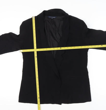 Back view of French Connection Women's Black Shawl Collar Blazer, size 14