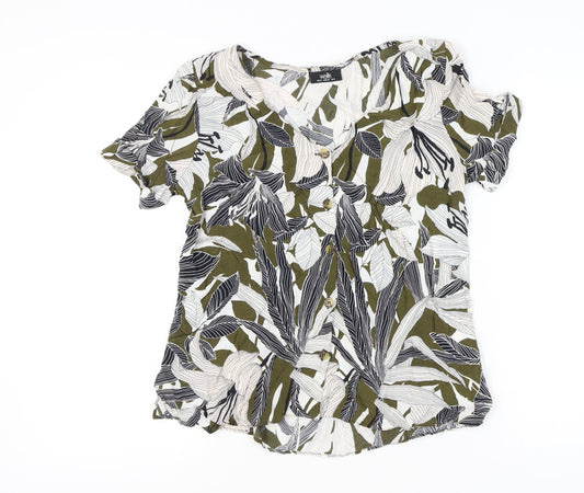 Wallis Women’s Multicoloured Floral Viscose Blouse UK 12
