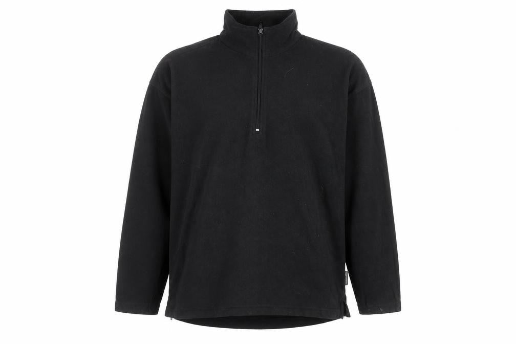 Highpoint Mens Black Fleece Pullover Sweatshirt L 1/4 Zip Thermal