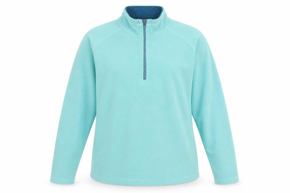 Trespass Women’s Blue Fleece Sweatshirt UK 16 XL 1/2 Zip Polyester