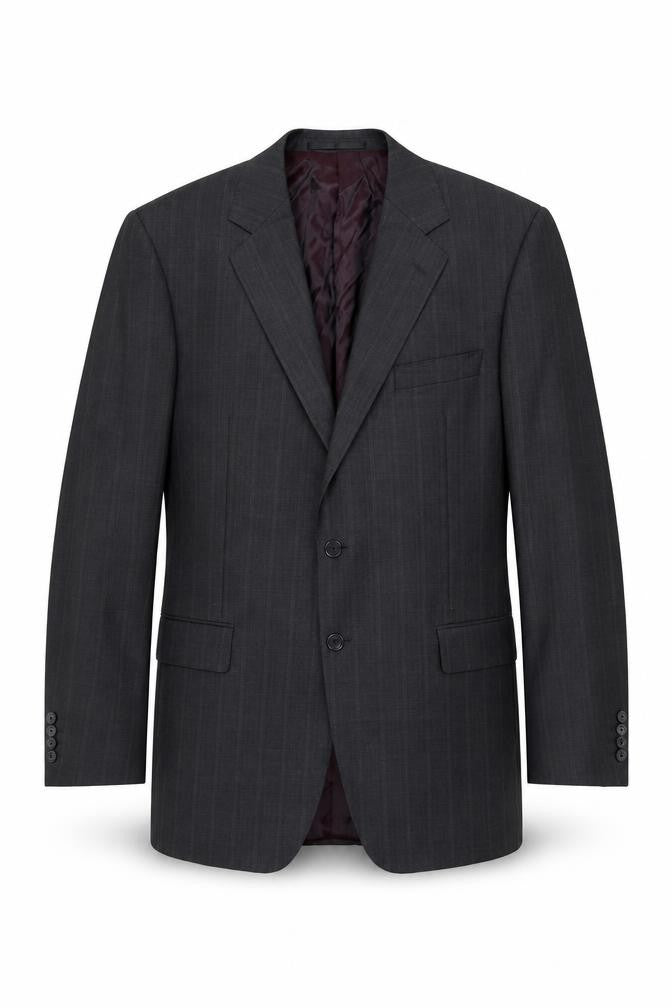 Marks & Spencer Men's Grey 42L Wool Pinstripe Suit Jacket