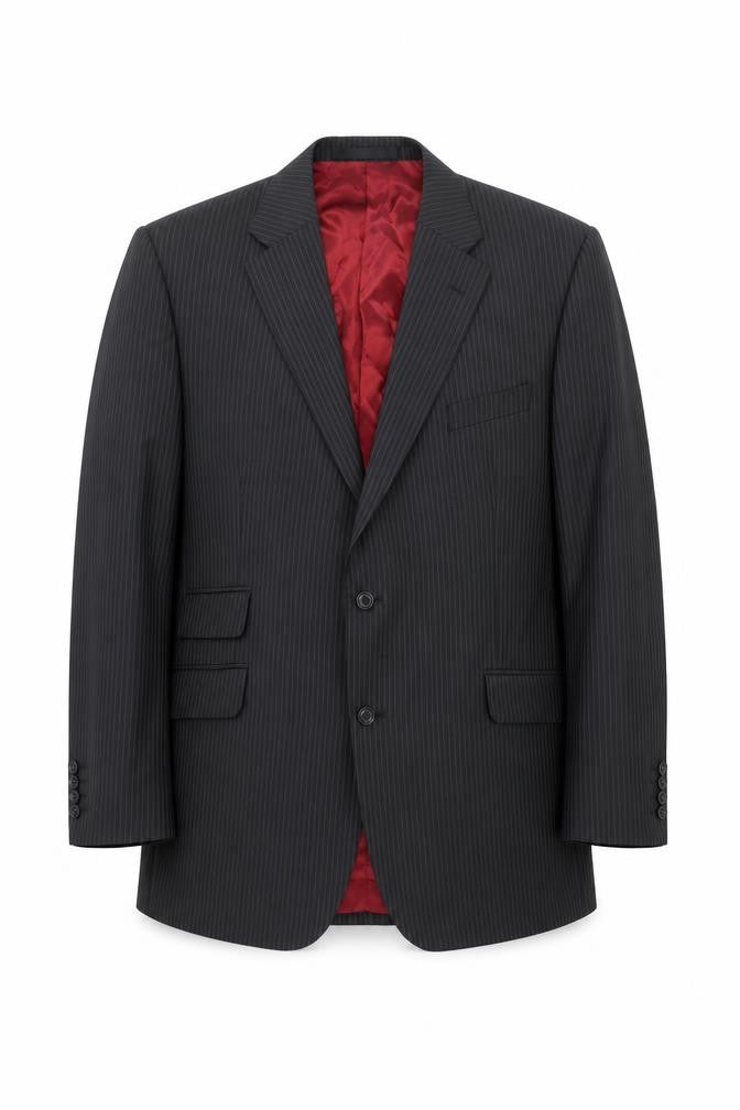 Marks & Spencer Men’s Grey Pinstripe Wool Blend Suit Jacket 46in