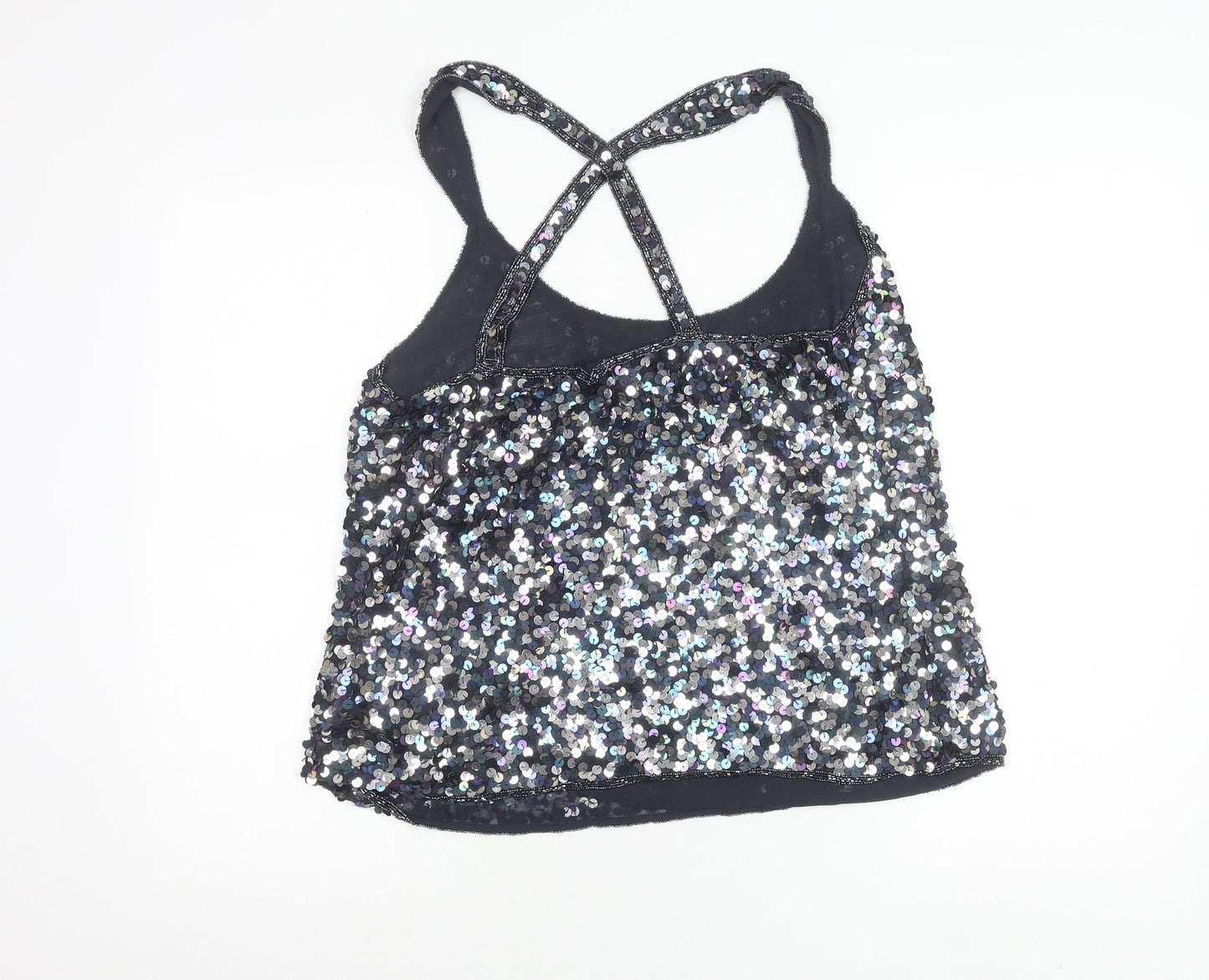 Kaleidoscope Women’s Black Sequin Camisole Tank Top Size 16