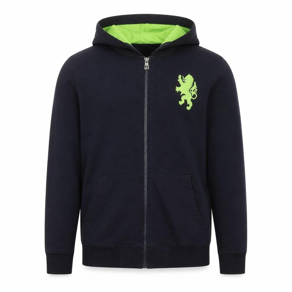 SPUNK Men’s Black Hooded Full Zip Jacket M Cotton Blend