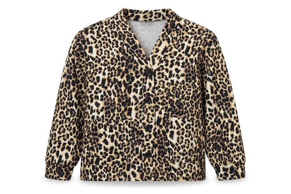 ASOS DESIGN Women’s Brown Leopard Print Cotton Jacket Size 8