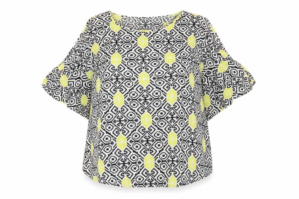Stella Morgan Womens Multicoloured Size 12 Viscose Tunic Blouse