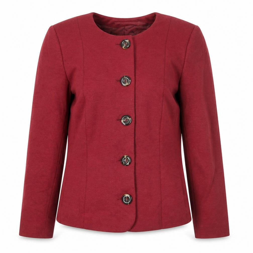 Artigiano Women’s Red Blazer Jacket Size 12 Formal Business Wear