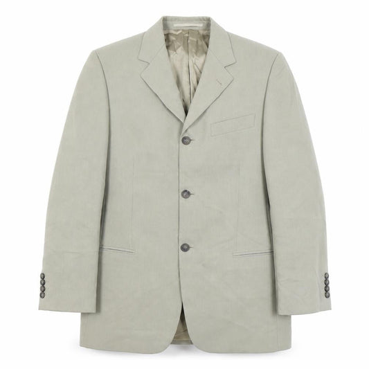 Tom English Men's Beige Blazer Jacket 48 Regular Notch Lapel