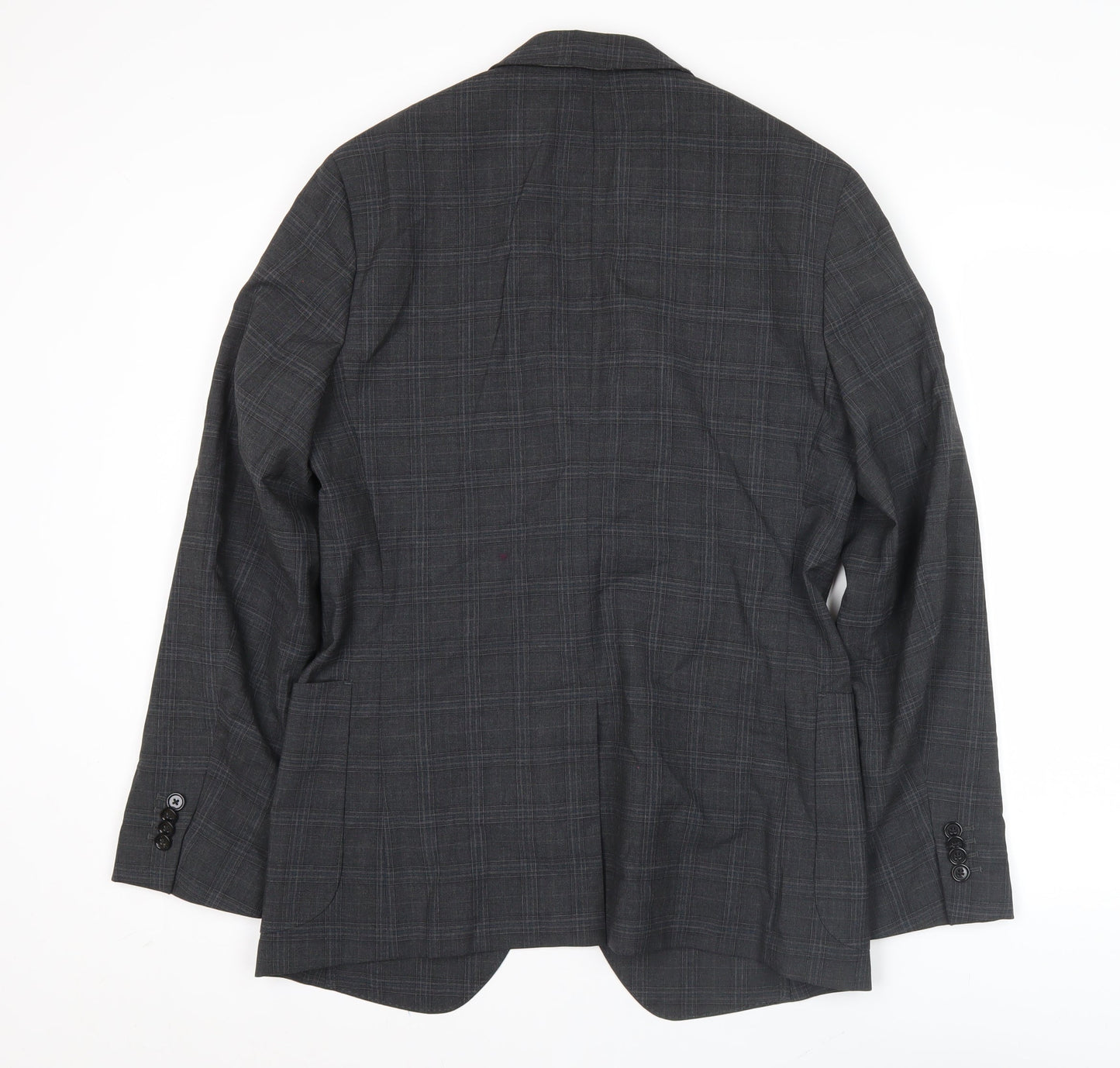 Banana Republic Men’s Grey Check 38R Blazer Jacket Formal