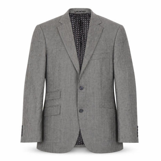 Skopes Men's Grey Check Wool Blazer 40R Slim Fit Jacket